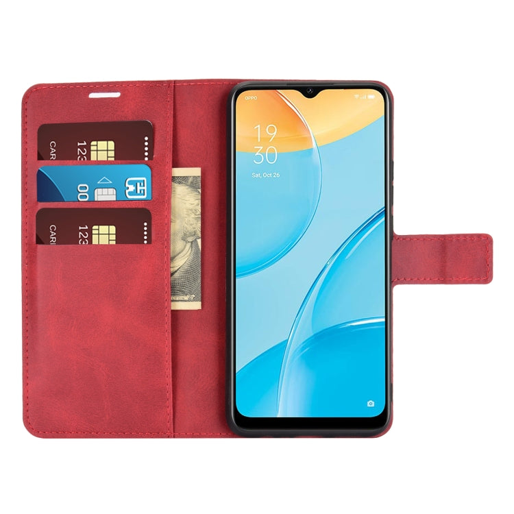 Retro Calf Pattern Buckle Horizontal Flip Leather Case with Holder & Card Slots & Wallet For OPPO A15