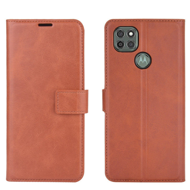Retro Calf Pattern Buckle Horizontal Flip Leather Case with Holder & Card Slots & Wallet For Motorola Moto G9 Power