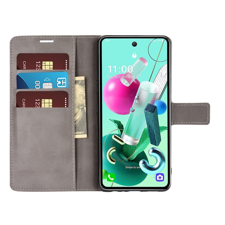 Retro Calf Pattern Buckle Horizontal Flip Leather Case with Holder & Card Slots & Wallet For LG K92 5G