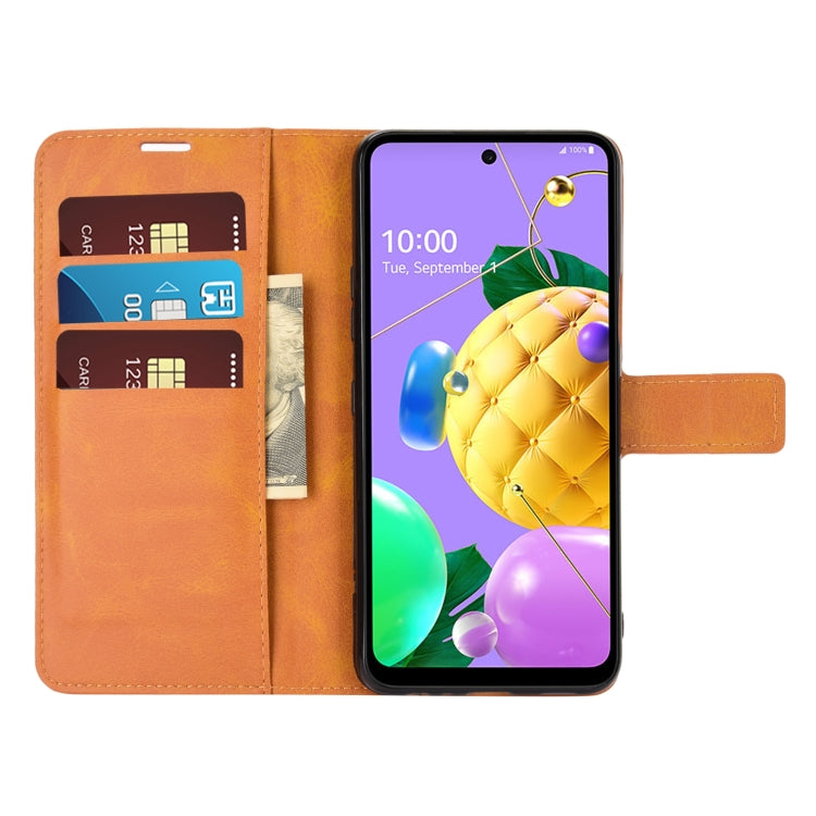 Retro Calf Pattern Buckle Horizontal Flip Leather Case with Holder & Card Slots & Wallet For LG K52 / K62 / Q52