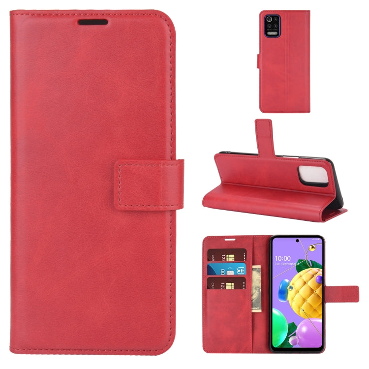 Retro Calf Pattern Buckle Horizontal Flip Leather Case with Holder & Card Slots & Wallet For LG K52 / K62 / Q52