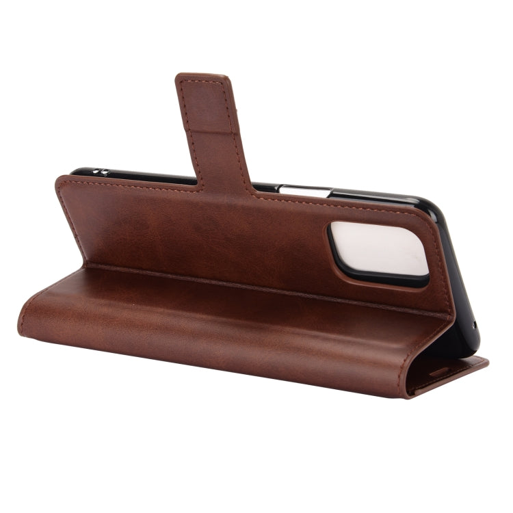 Retro Calf Pattern Buckle Horizontal Flip Leather Case with Holder & Card Slots & Wallet For LG K52 / K62 / Q52