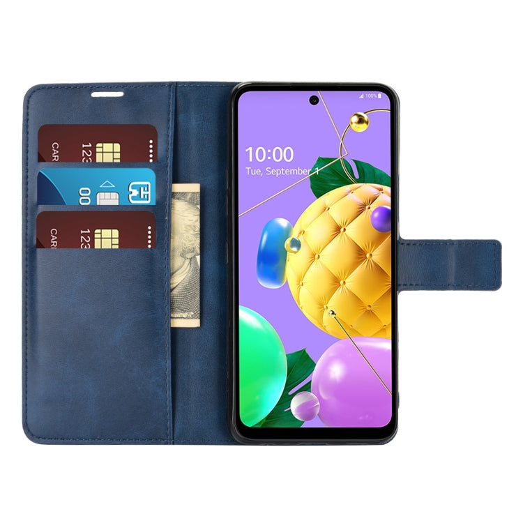 Retro Calf Pattern Buckle Horizontal Flip Leather Case with Holder & Card Slots & Wallet For LG K52 / K62 / Q52