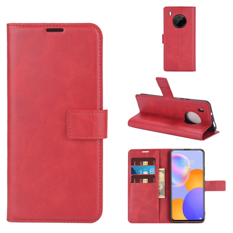 For Huawei Y9A / Enjoy 20 Plus Retro Calf Pattern Buckle Horizontal Flip Leather Case with Holder & Card Slots & Wallet