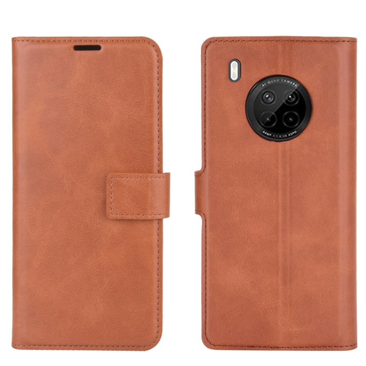 For Huawei Y9A / Enjoy 20 Plus Retro Calf Pattern Buckle Horizontal Flip Leather Case with Holder & Card Slots & Wallet