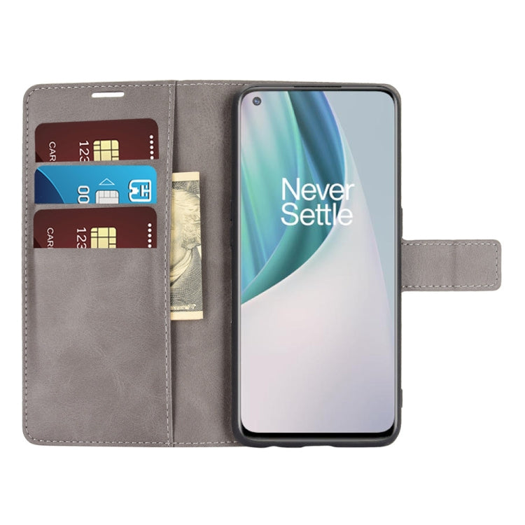 For OnePlus Nord N10 5G Retro Calf Pattern Buckle Horizontal Flip Leather Case with Holder & Card Slots & Wallet