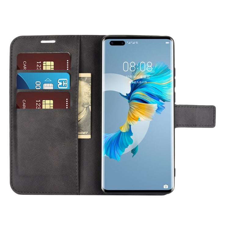 For Huawei Mate 40 Pro Retro Calf Pattern Buckle Horizontal Flip Leather Case with Holder & Card Slots & Wallet