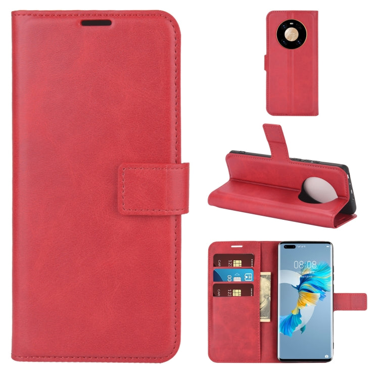 For Huawei Mate 40 Pro Retro Calf Pattern Buckle Horizontal Flip Leather Case with Holder & Card Slots & Wallet