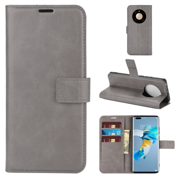 For Huawei Mate 40 Pro Retro Calf Pattern Buckle Horizontal Flip Leather Case with Holder & Card Slots & Wallet