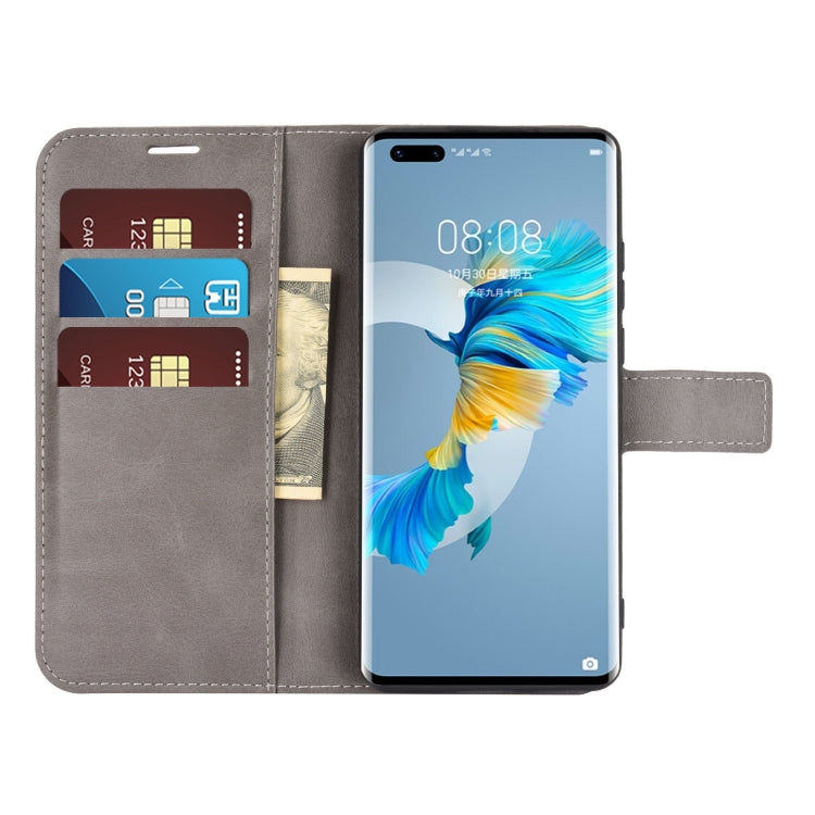 For Huawei Mate 40 Pro Retro Calf Pattern Buckle Horizontal Flip Leather Case with Holder & Card Slots & Wallet