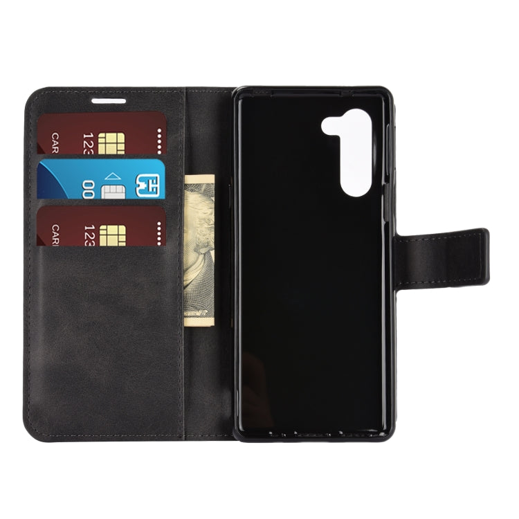 For Sharp Senior Retro Calf Pattern Buckle Horizontal Flip Leather Case with Holder & Card Slots & Wallet