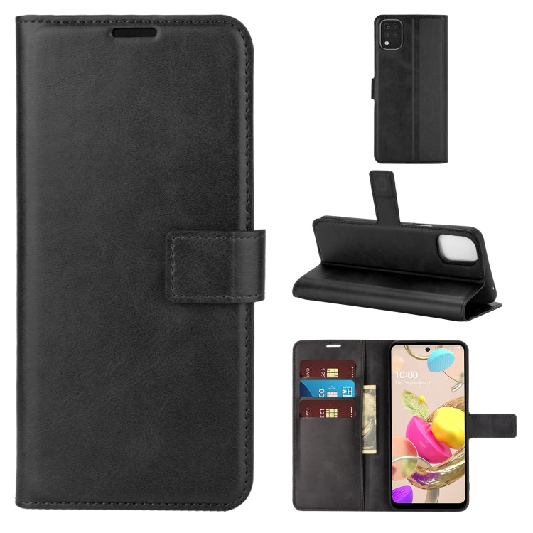 For LG K42 Retro Calf Pattern Buckle Horizontal Flip Leather Case with Holder & Card Slots & Wallet