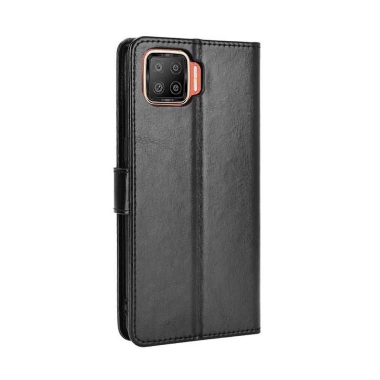 For OPPO F17 / A73 2020 Retro Crazy Horse Texture Horizontal Flip Leather Case with Holder & Card Slots & Photo Frame