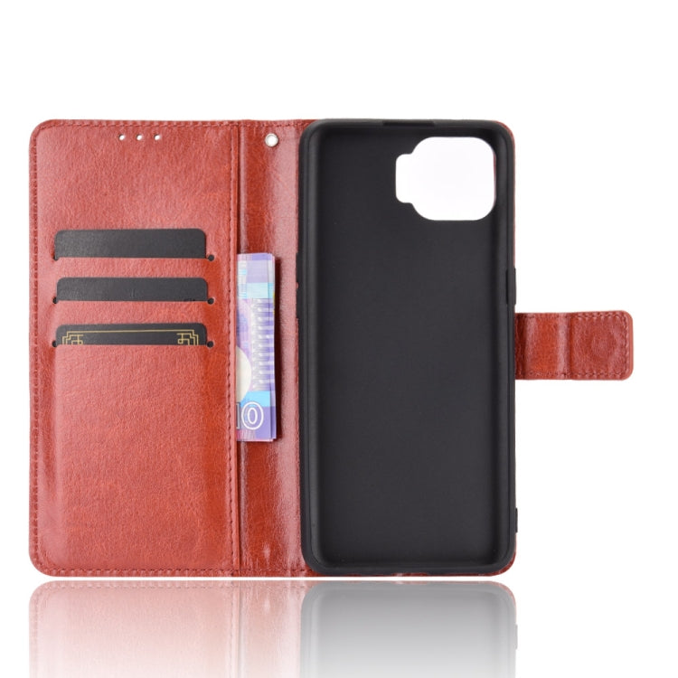For OPPO F17 / A73 2020 Retro Crazy Horse Texture Horizontal Flip Leather Case with Holder & Card Slots & Photo Frame