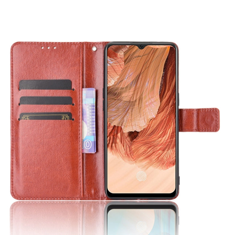 For OPPO F17 / A73 2020 Retro Crazy Horse Texture Horizontal Flip Leather Case with Holder & Card Slots & Photo Frame