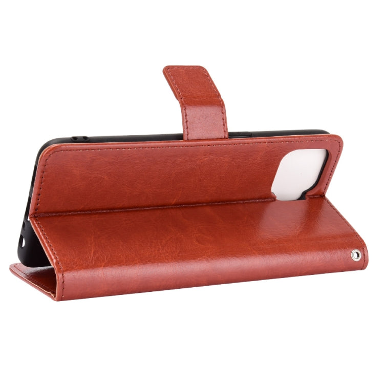 For OPPO F17 / A73 2020 Retro Crazy Horse Texture Horizontal Flip Leather Case with Holder & Card Slots & Photo Frame