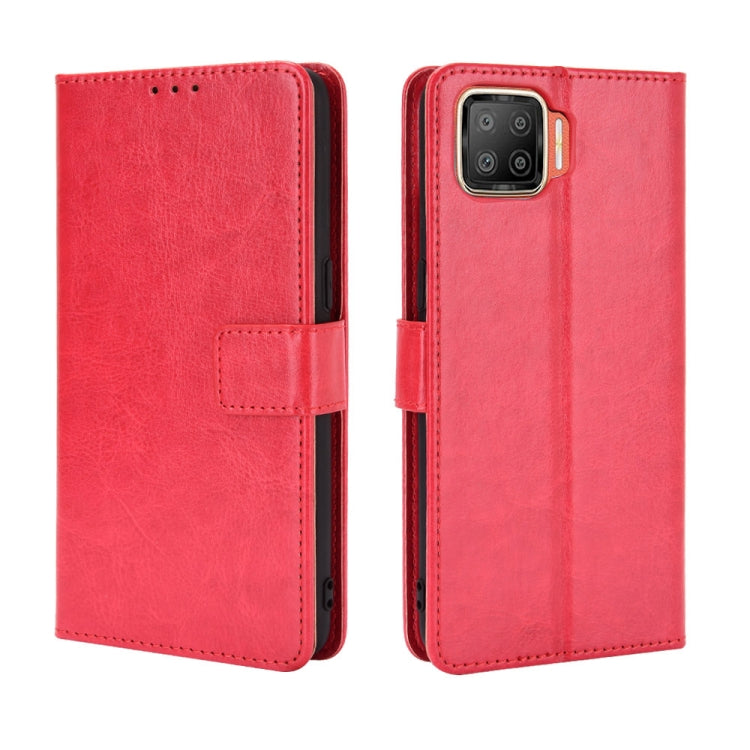 For OPPO F17 / A73 2020 Retro Crazy Horse Texture Horizontal Flip Leather Case with Holder & Card Slots & Photo Frame