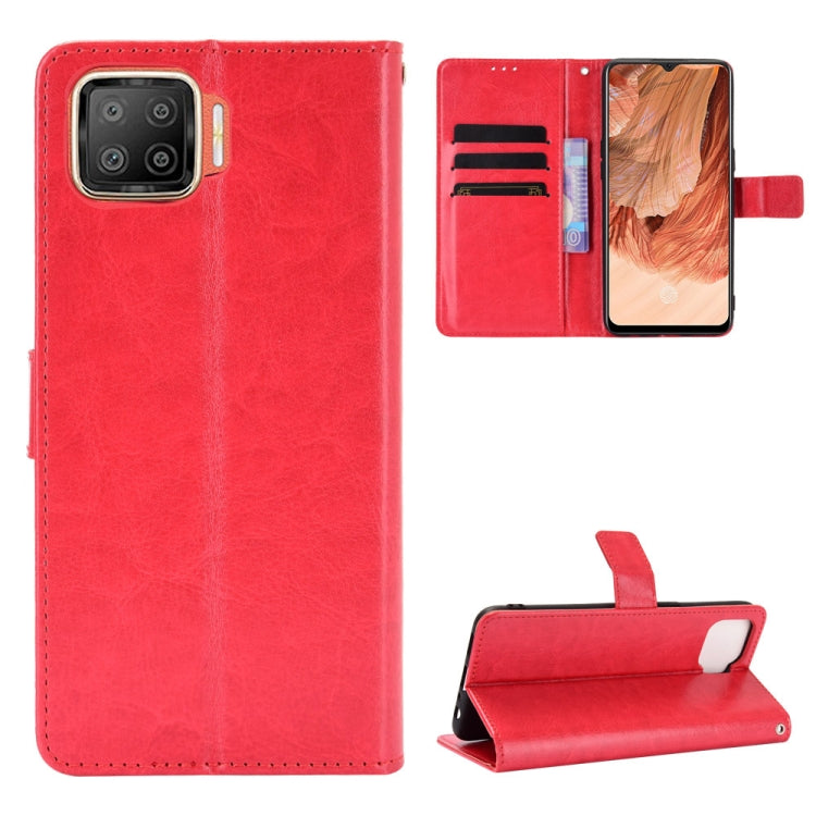 For OPPO F17 / A73 2020 Retro Crazy Horse Texture Horizontal Flip Leather Case with Holder & Card Slots & Photo Frame