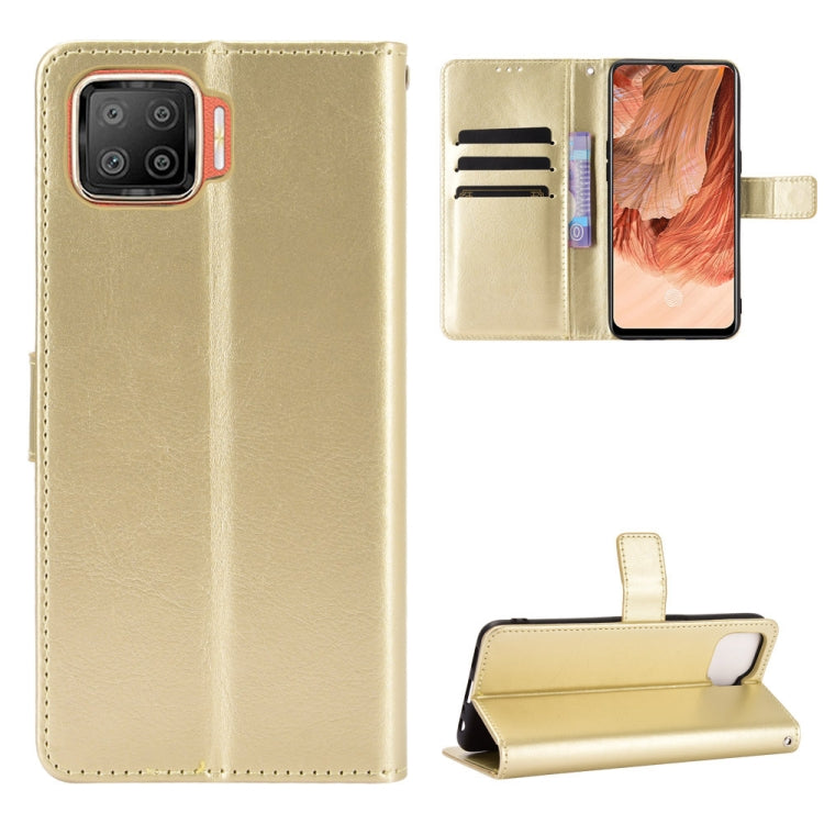For OPPO F17 / A73 2020 Retro Crazy Horse Texture Horizontal Flip Leather Case with Holder & Card Slots & Photo Frame