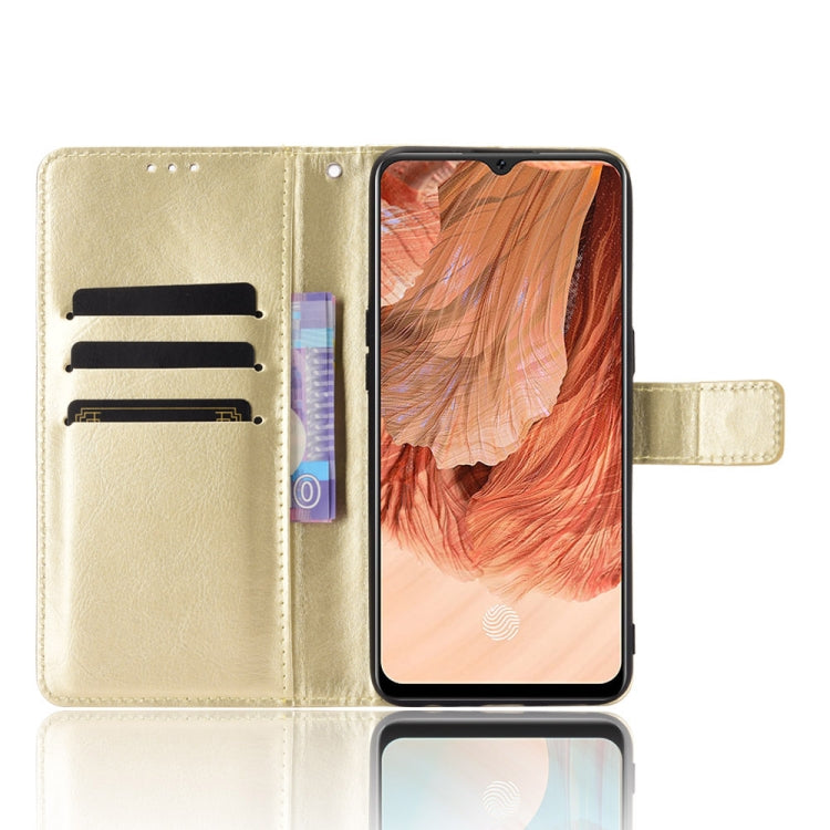 For OPPO F17 / A73 2020 Retro Crazy Horse Texture Horizontal Flip Leather Case with Holder & Card Slots & Photo Frame