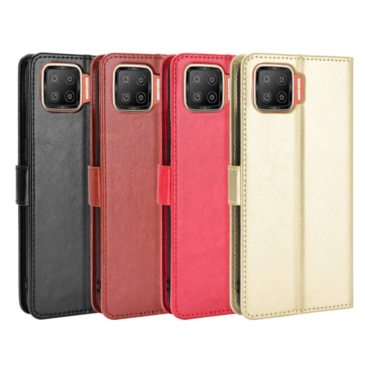 For OPPO F17 / A73 2020 Retro Crazy Horse Texture Horizontal Flip Leather Case with Holder & Card Slots & Photo Frame