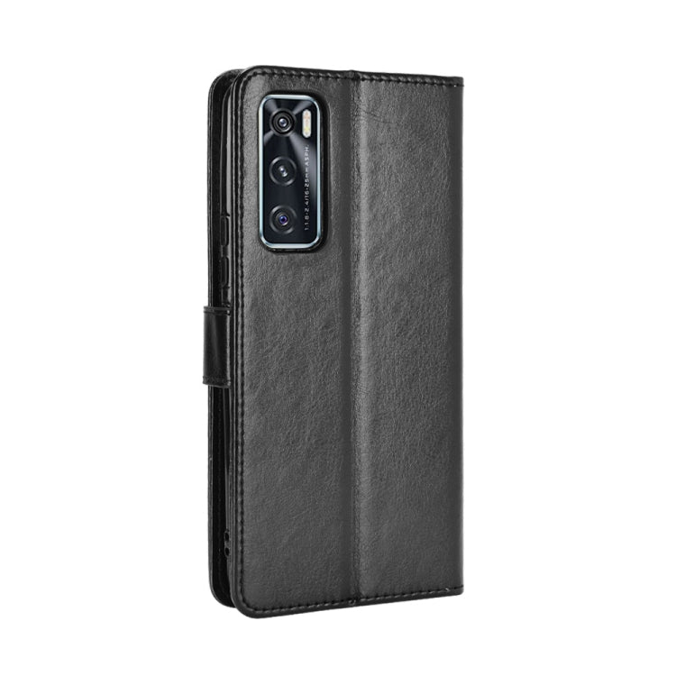 For vivo V20 SE/Y70 2020 Retro Crazy Horse Texture Horizontal Flip Leather Case , with Holder & Card Slots & Photo Frame