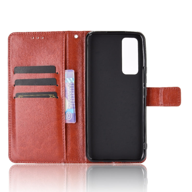 For vivo V20 SE/Y70 2020 Retro Crazy Horse Texture Horizontal Flip Leather Case , with Holder & Card Slots & Photo Frame