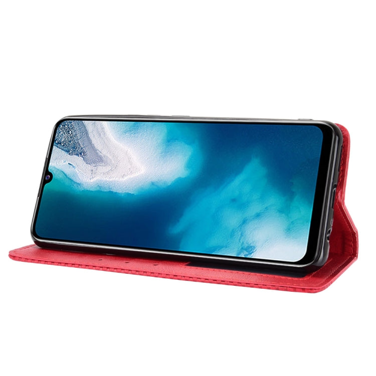 For vivo V20 SE/Y70 2020 Magnetic Buckle Retro Crazy Horse Texture Horizontal Flip Leather Case , with Holder & Card Slots & Photo Frame
