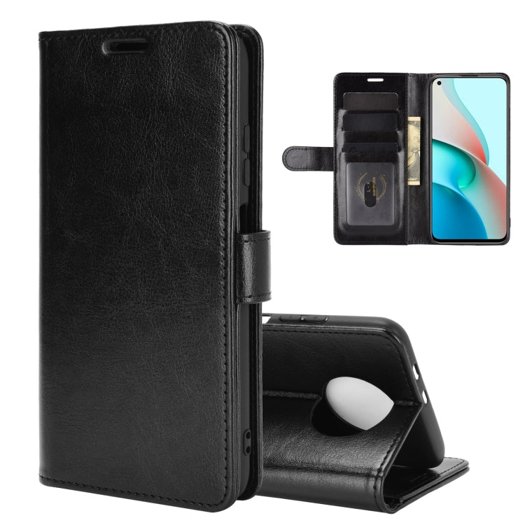 For Xiaomi Redmi Note 9 5G China Version R64 Texture Single Horizontal Flip Protective Case with Holder & Card Slots & Wallet& Photo Frame