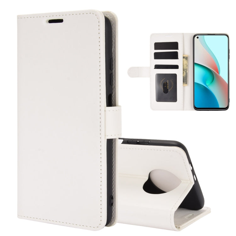 For Xiaomi Redmi Note 9 5G China Version R64 Texture Single Horizontal Flip Protective Case with Holder & Card Slots & Wallet& Photo Frame