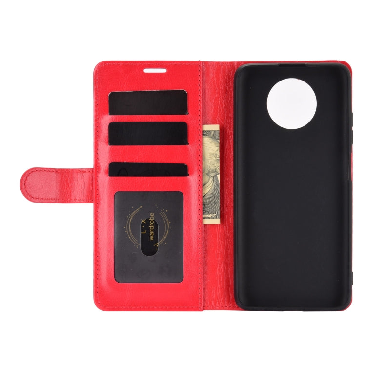 For Xiaomi Redmi Note 9 5G China Version R64 Texture Single Horizontal Flip Protective Case with Holder & Card Slots & Wallet& Photo Frame