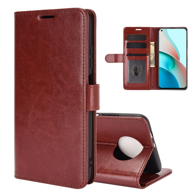 For Xiaomi Redmi Note 9 5G China Version R64 Texture Single Horizontal Flip Protective Case with Holder & Card Slots & Wallet& Photo Frame