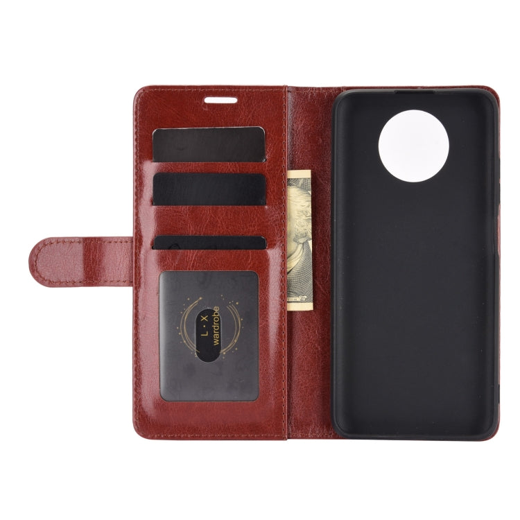 For Xiaomi Redmi Note 9 5G China Version R64 Texture Single Horizontal Flip Protective Case with Holder & Card Slots & Wallet& Photo Frame