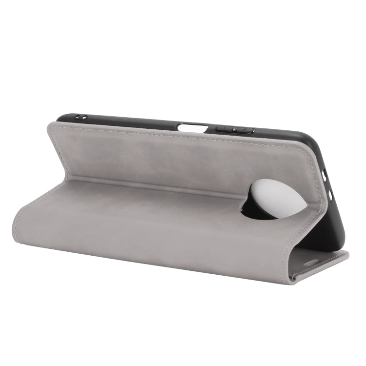 For Xiaomi Redmi Note 9 5G China Version Retro-skin Business Magnetic Suction Leather Case with Holder & Card Slots & Wallet