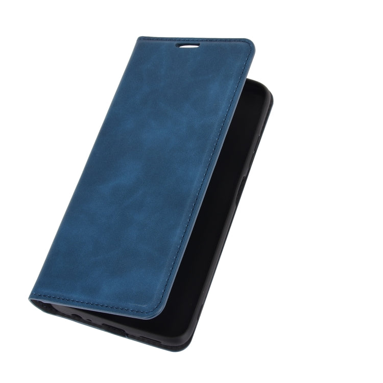 For Xiaomi Redmi Note 9 5G China Version Retro-skin Business Magnetic Suction Leather Case with Holder & Card Slots & Wallet