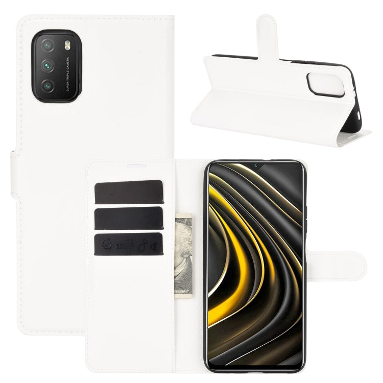 For Xiaomi Poco M3 Litchi Texture Horizontal Flip Protective Case with Holder & Card Slots & Wallet