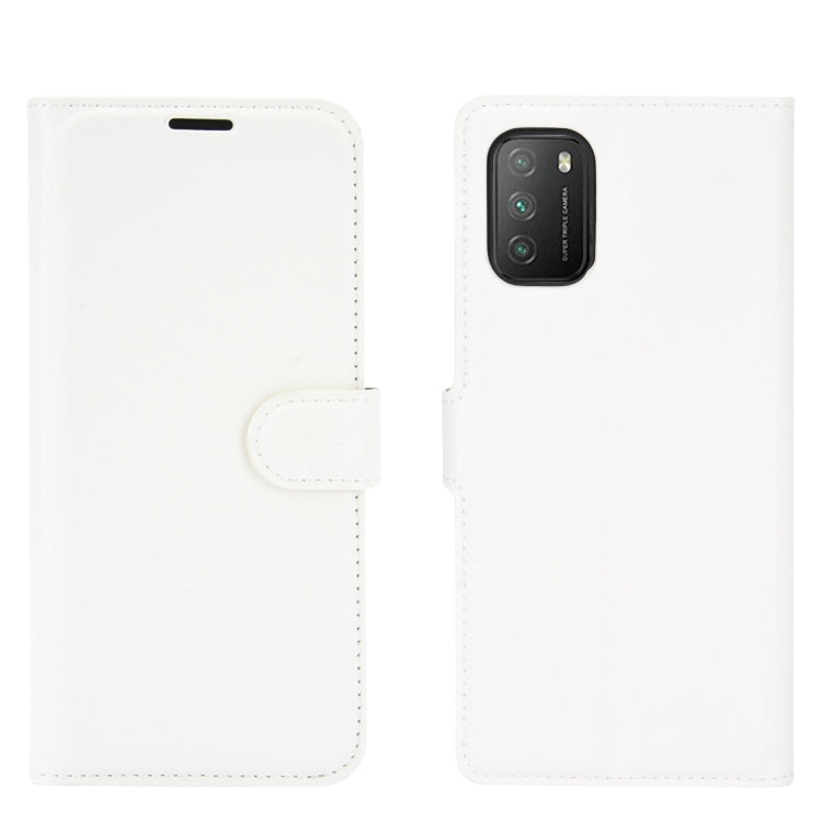 For Xiaomi Poco M3 Litchi Texture Horizontal Flip Protective Case with Holder & Card Slots & Wallet