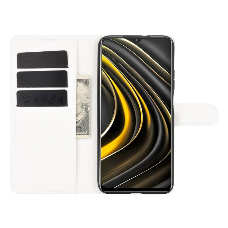 For Xiaomi Poco M3 Litchi Texture Horizontal Flip Protective Case with Holder & Card Slots & Wallet