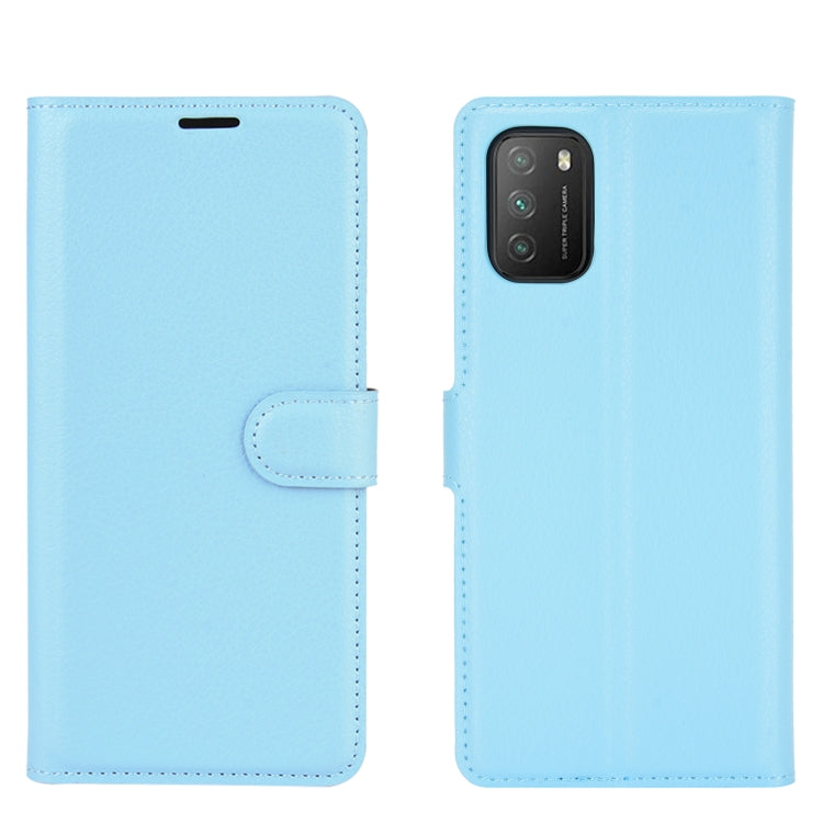 For Xiaomi Poco M3 Litchi Texture Horizontal Flip Protective Case with Holder & Card Slots & Wallet