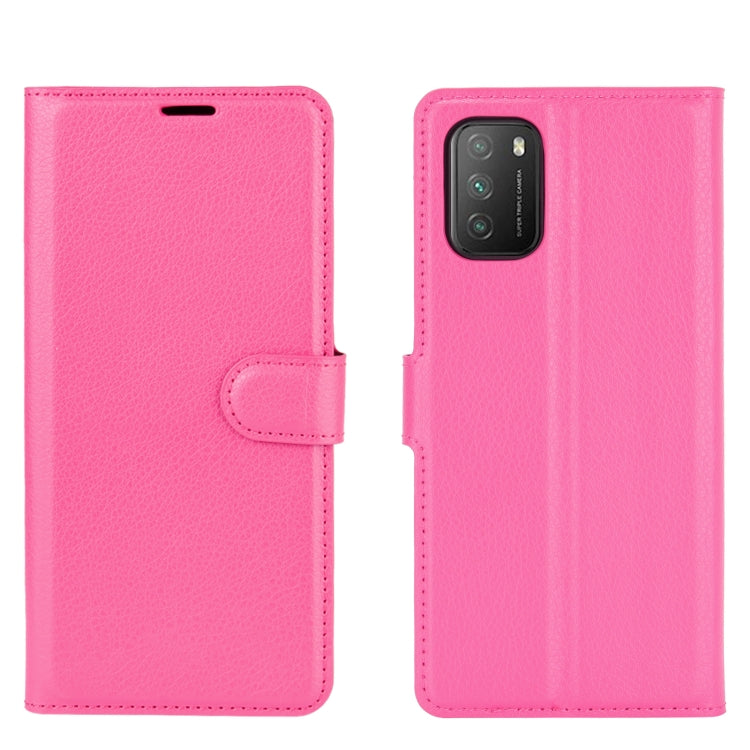 For Xiaomi Poco M3 Litchi Texture Horizontal Flip Protective Case with Holder & Card Slots & Wallet