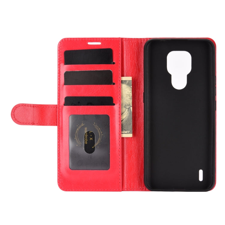 For Motorola Moto E7 R64 Texture Single Horizontal Flip Protective Case with Holder & Card Slots & Wallet& Photo Frame