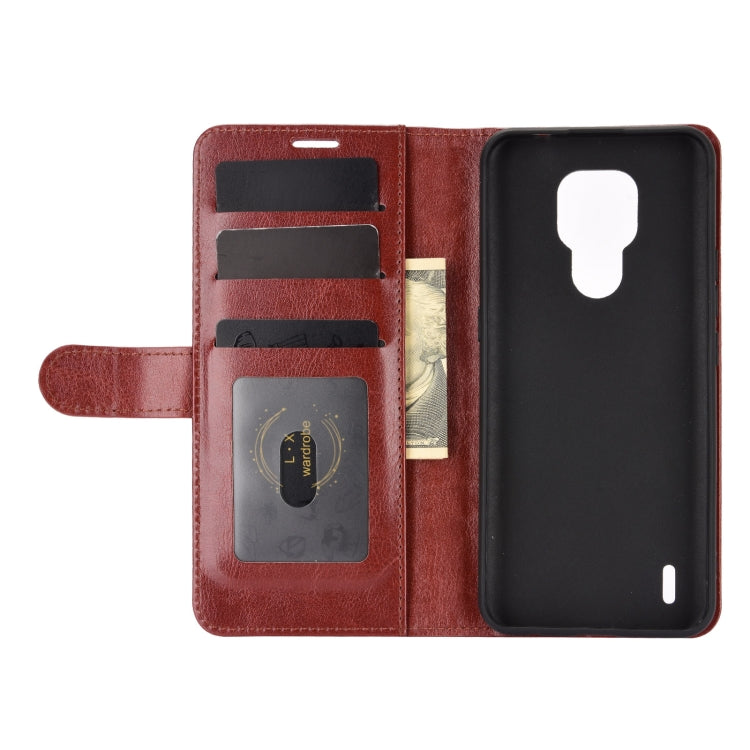 For Motorola Moto E7 R64 Texture Single Horizontal Flip Protective Case with Holder & Card Slots & Wallet& Photo Frame