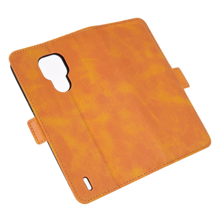 For Motorola Moto E7 Dual-side Magnetic Buckle Horizontal Flip Leather Case with Holder & Card Slots & Wallet