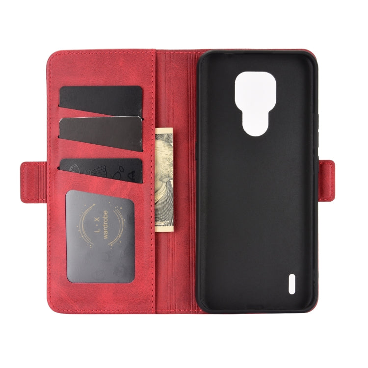 For Motorola Moto E7 Dual-side Magnetic Buckle Horizontal Flip Leather Case with Holder & Card Slots & Wallet
