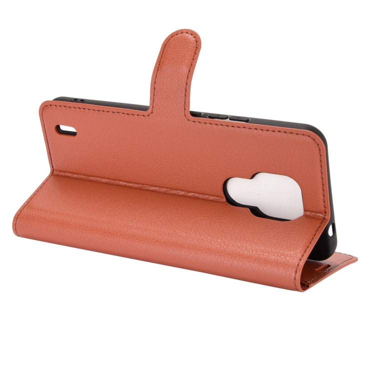 For Motorola Moto E7 Litchi Texture Horizontal Flip Protective Case with Holder & Card Slots & Wallet