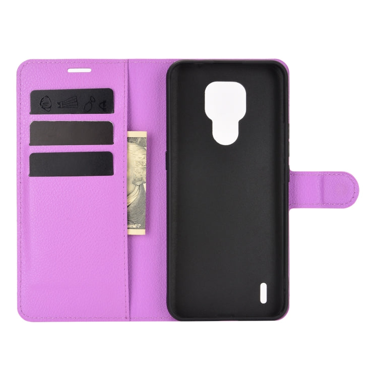 For Motorola Moto E7 Litchi Texture Horizontal Flip Protective Case with Holder & Card Slots & Wallet