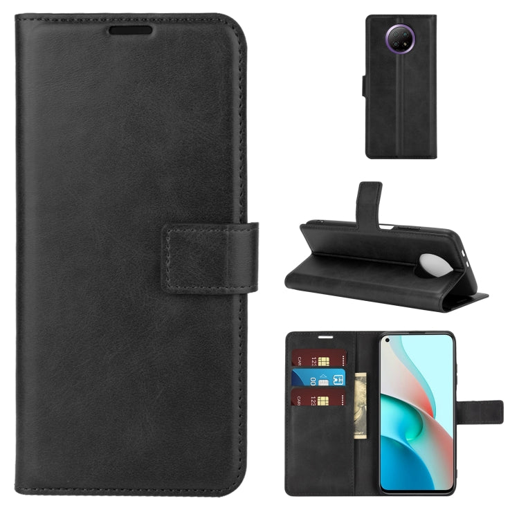 Retro Calf Pattern Buckle Horizontal Flip Leather Case with Holder & Card Slots & Wallet For Xiaomi Redmi Note 9 5G