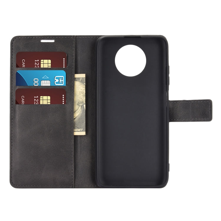 Retro Calf Pattern Buckle Horizontal Flip Leather Case with Holder & Card Slots & Wallet For Xiaomi Redmi Note 9 5G