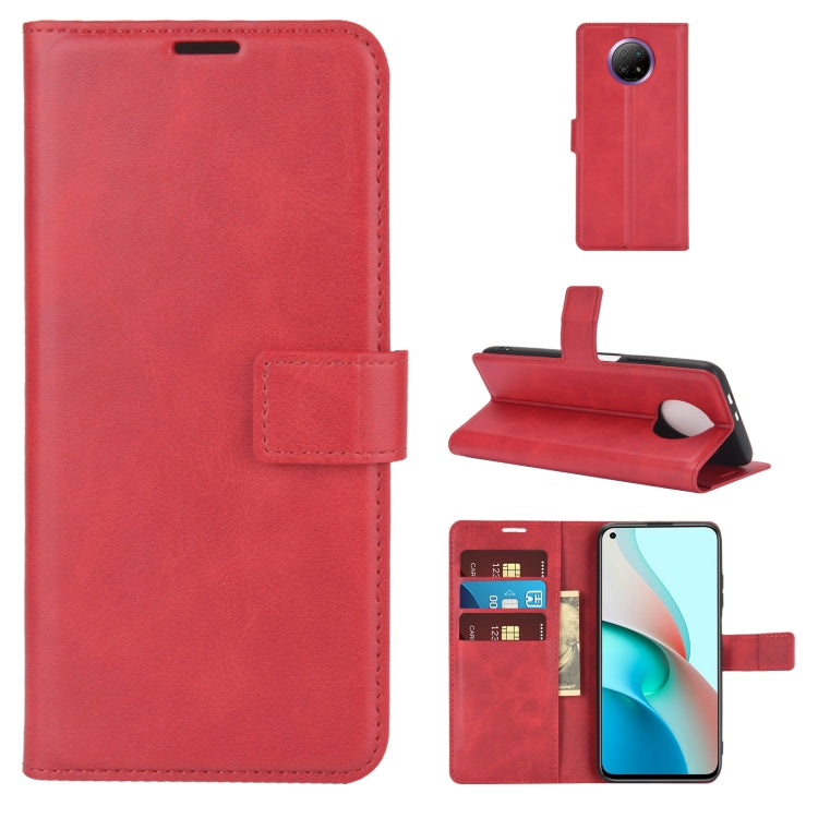 Retro Calf Pattern Buckle Horizontal Flip Leather Case with Holder & Card Slots & Wallet For Xiaomi Redmi Note 9 5G