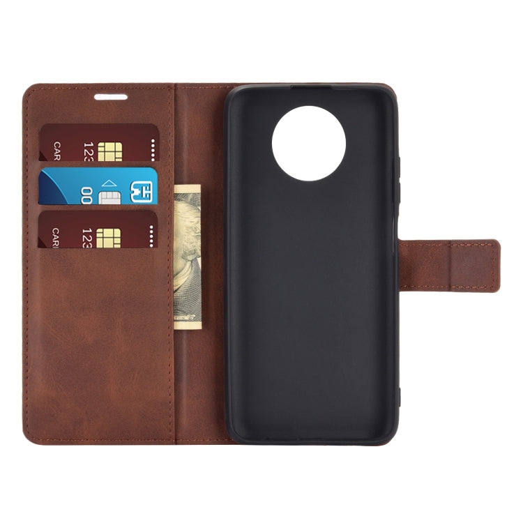 Retro Calf Pattern Buckle Horizontal Flip Leather Case with Holder & Card Slots & Wallet For Xiaomi Redmi Note 9 5G
